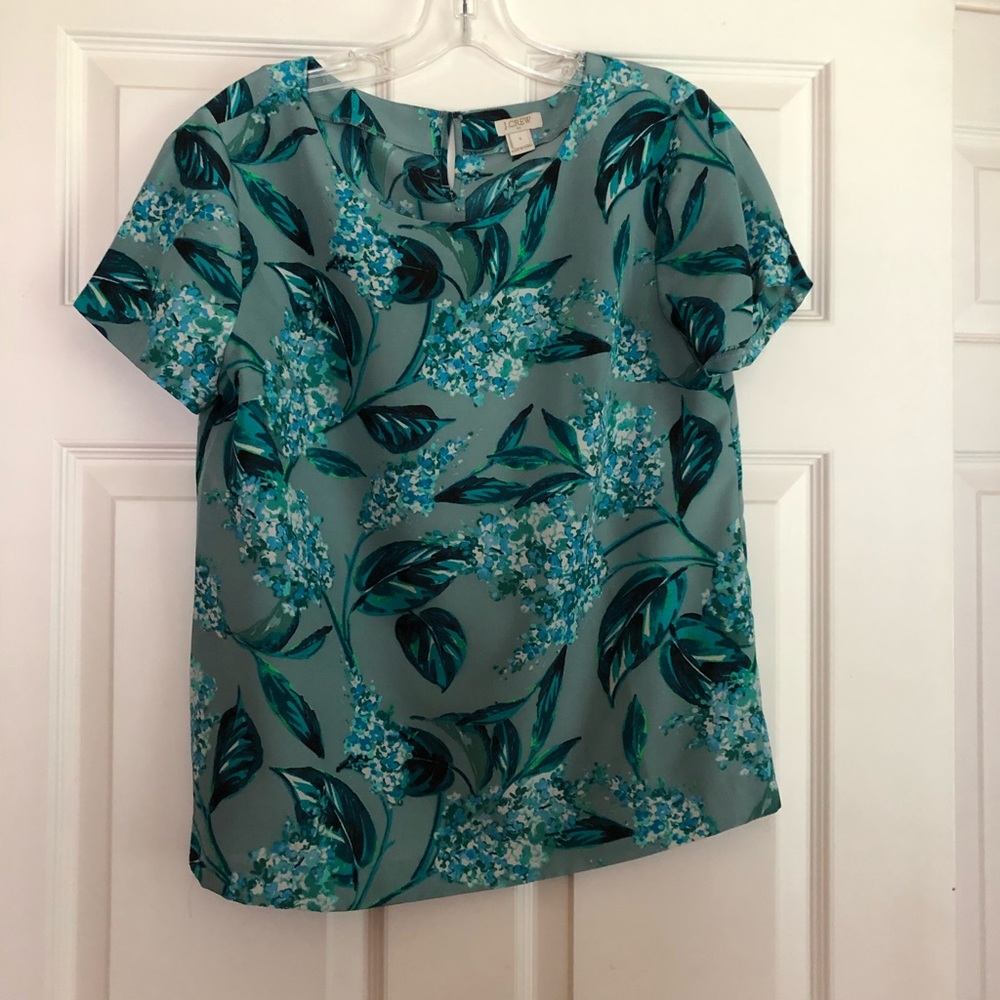 Silk floral top
